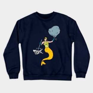 Mermaid Garbage Collector Crewneck Sweatshirt